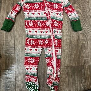 Little Bum Bums Christmas Footie 0-3 Months